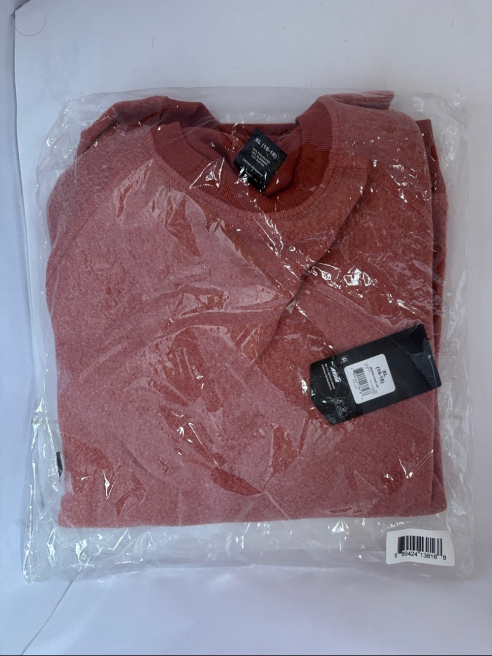 Ladies Avia Reverse Fleece Rose Crew Neck